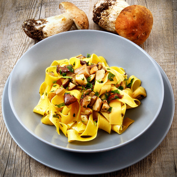 Steinpilz-Kürbis-Tagliatelle