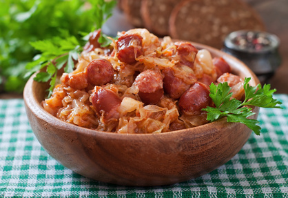 Sauerkrauteintopf mit Cabanossi